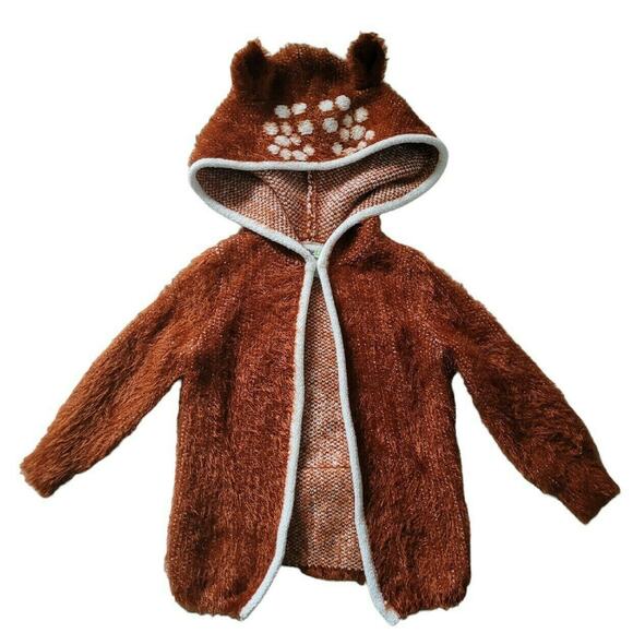 Genuine Kids Hooded Fawn Sweater - Picture 1 of 7